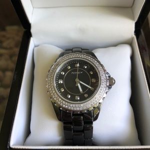 Affinity Diamond Black Ceramic Watch